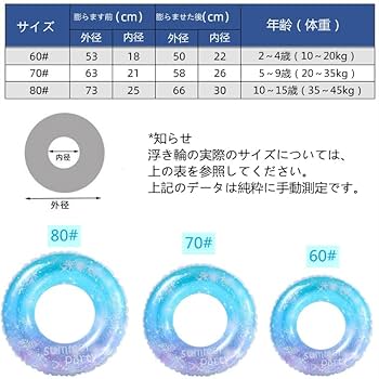 Amazon.co.jp: JYF.QUANYI 浮き輪 浮輪 うきわ 子供用 フロート